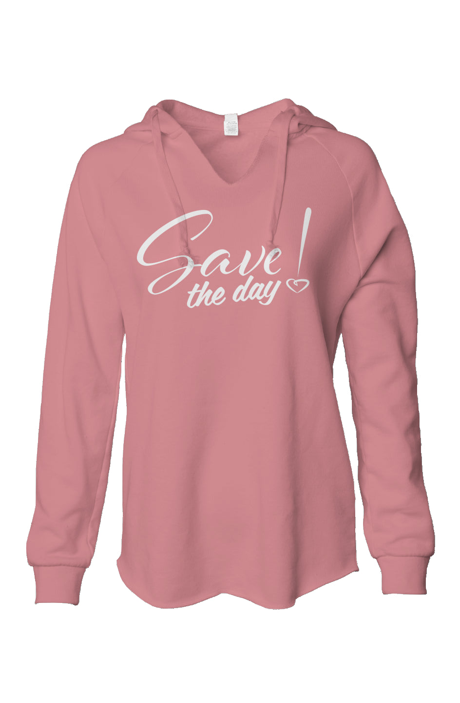 Save the Day Womens Lightweight  Wash Hooded Sweat