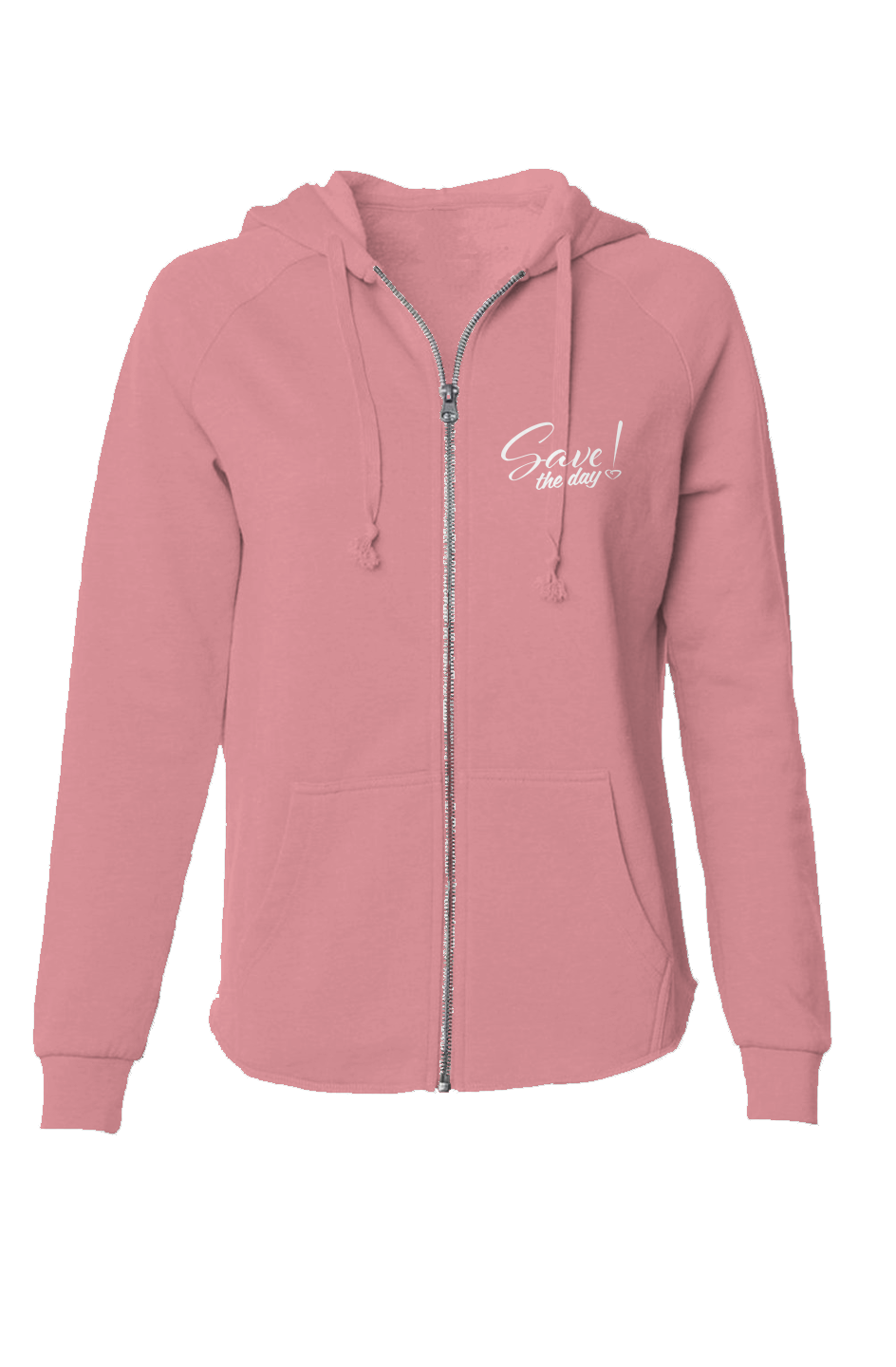 Lady Luck Save The Day Women s Lightweight Wash Zip Hoodie