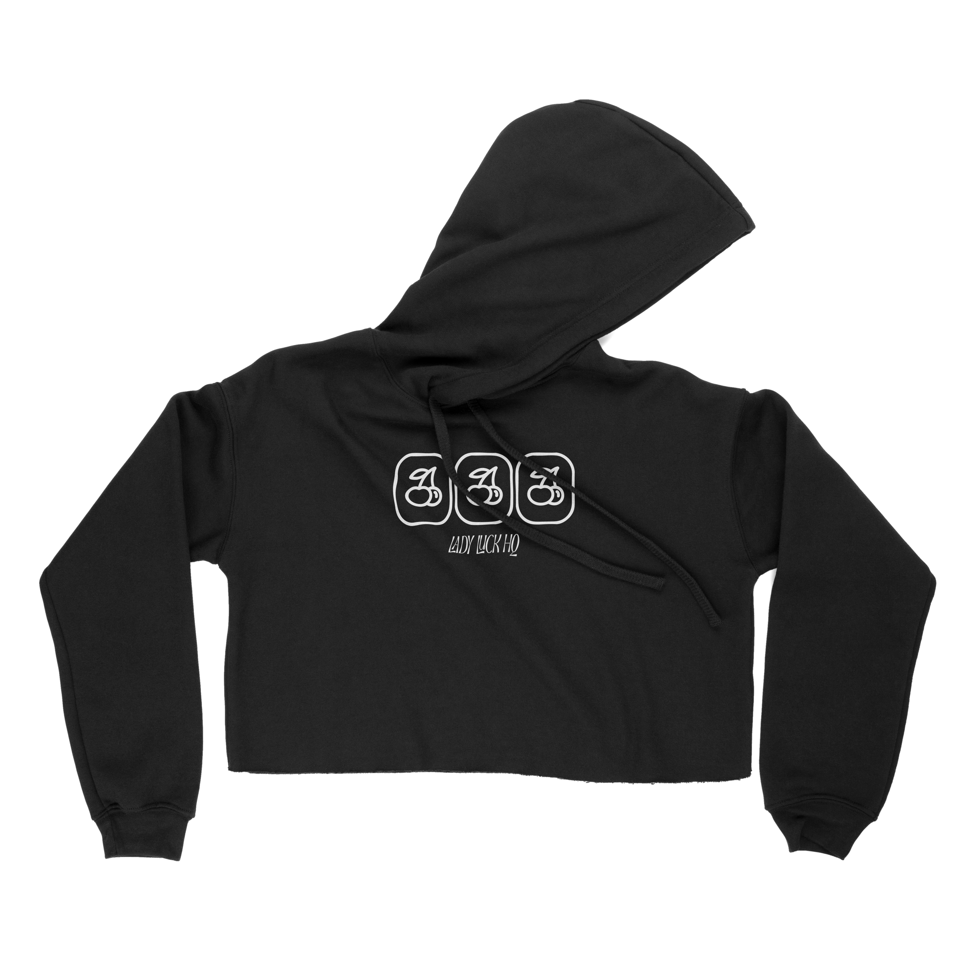Lucky Cherry Slots Crop Hoodie