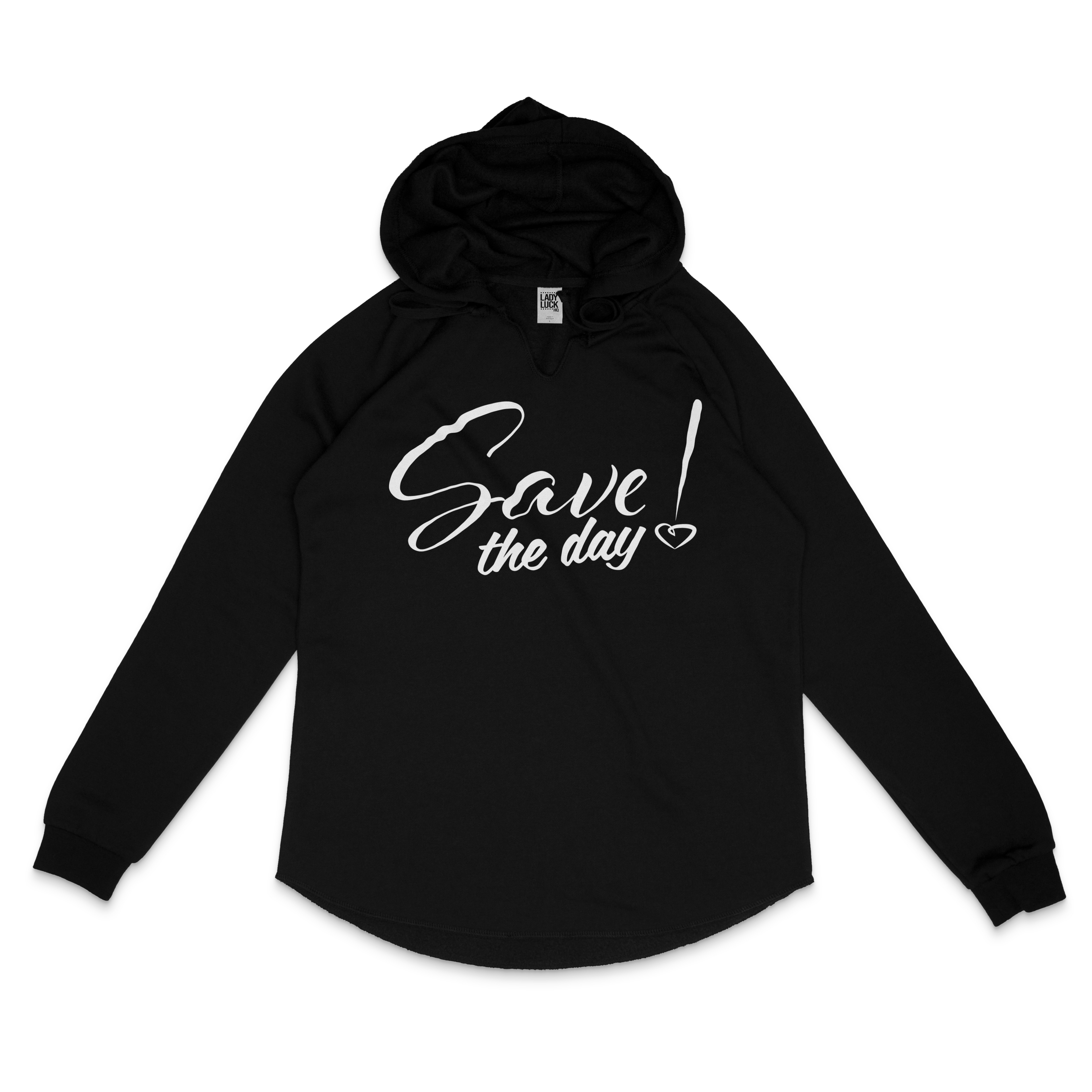 Save the Day Women's Lightweight Wash Hooded Sweat