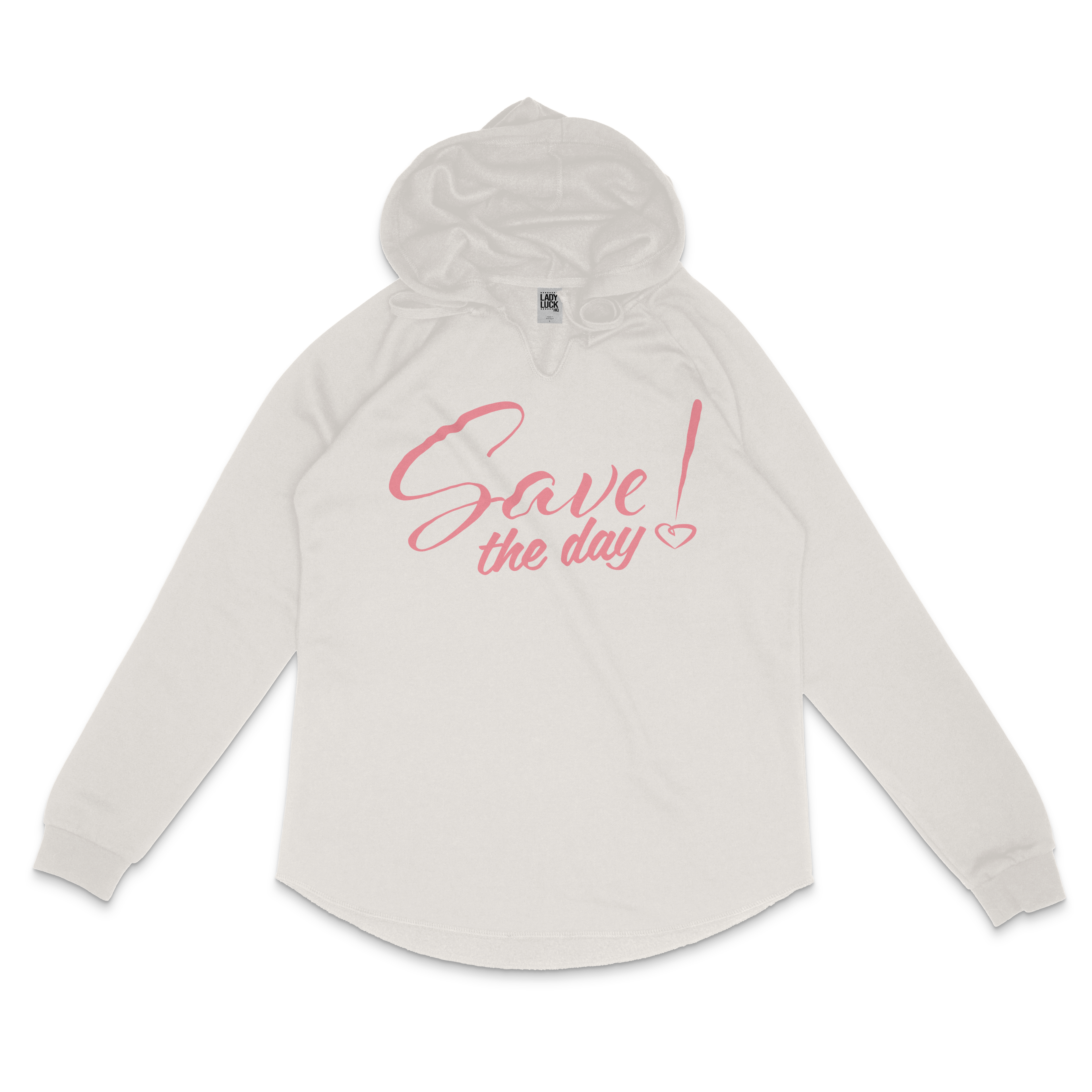 Save the Day Women's Lightweight Wash Hooded Sweat