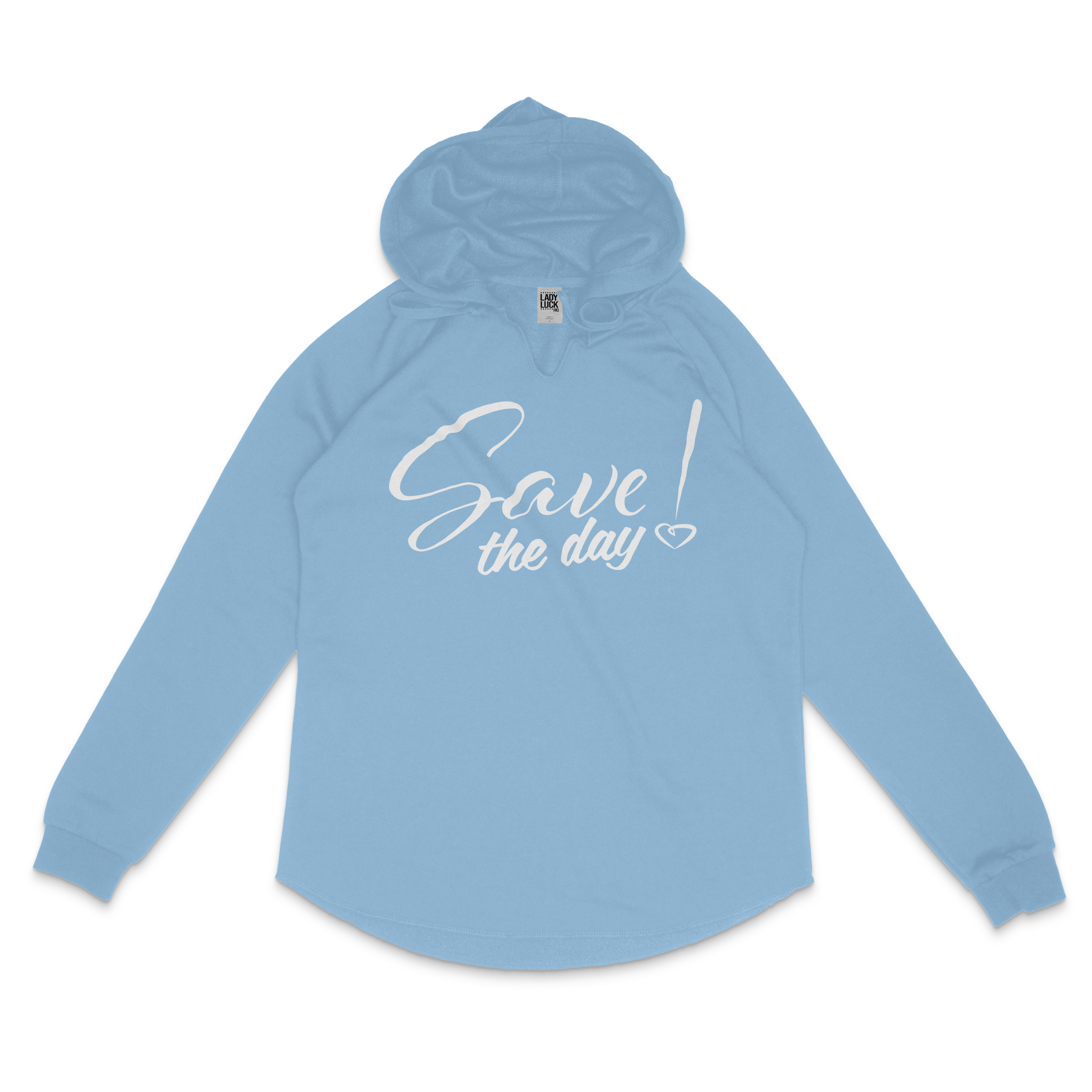 Save the Day Women's Lightweight Wash Hooded Sweat